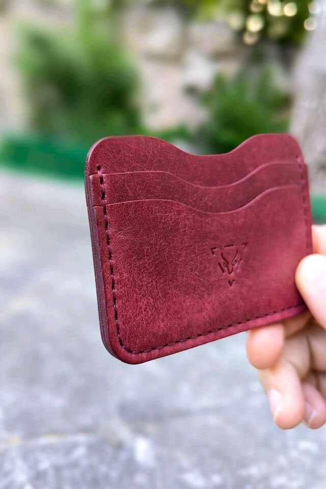 Deri Kartlık Cüzdan Bordo