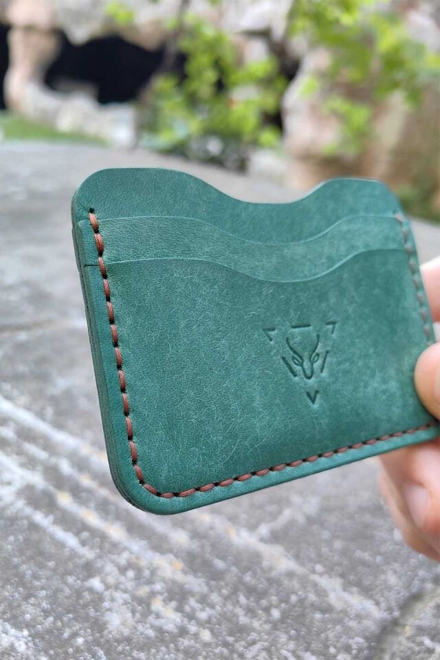 Deri Kartlık Cüzdan Su Yeşili
