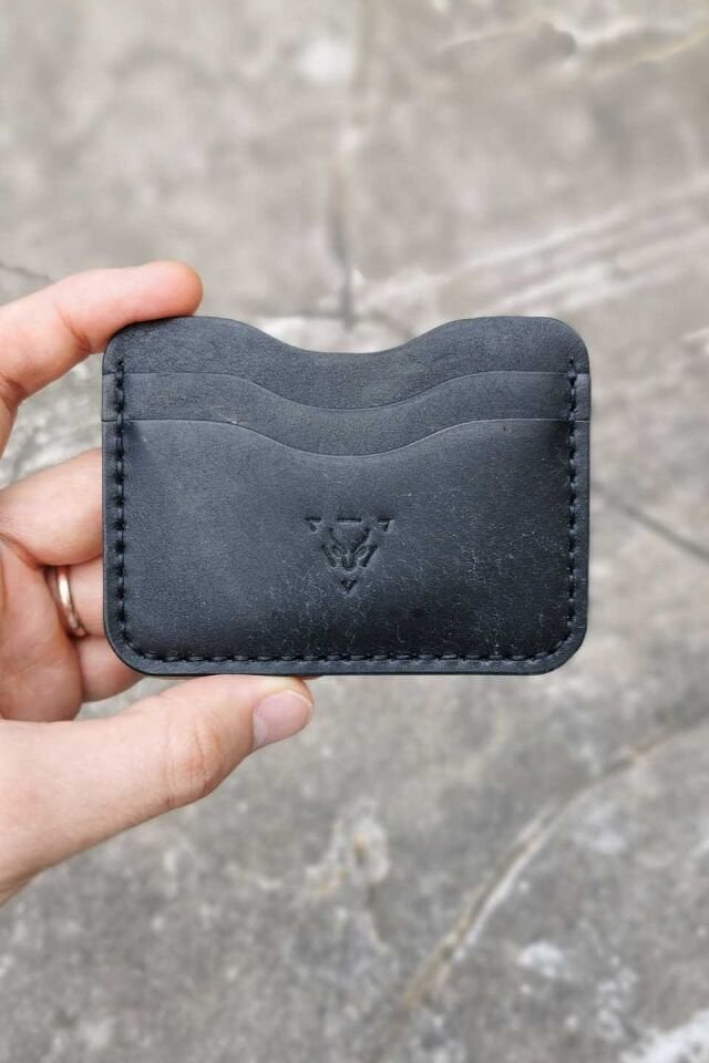 Deri Kartlık Cüzdan Siyah