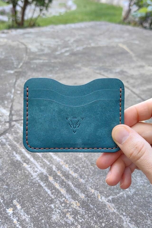 Deri Kartlık Cüzdan Mavi