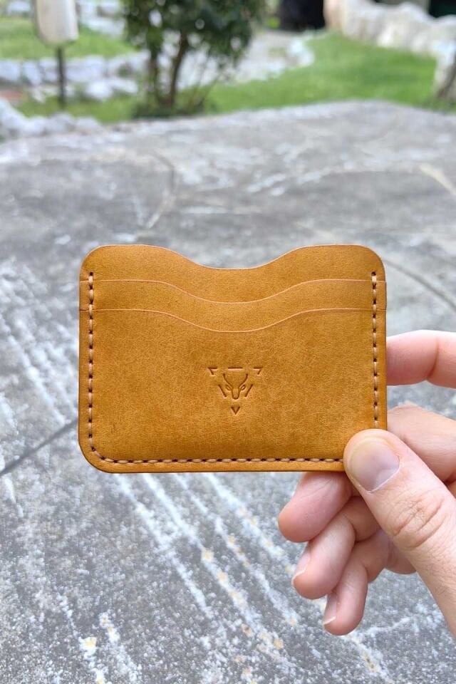 Deri Kartlık Cüzdan Camel