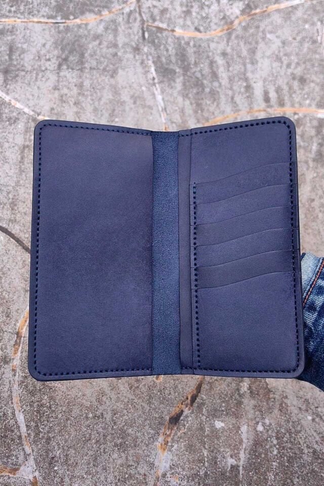 Deri Telefon Cüzdan Lacivert