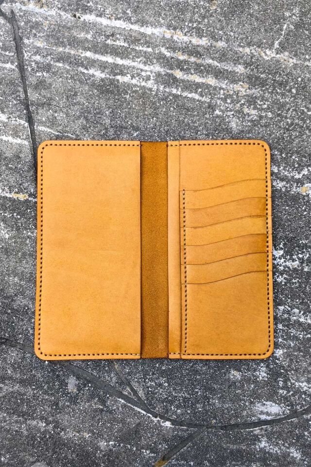 Deri Telefon Cüzdan Camel