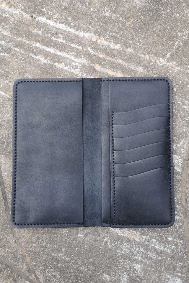 Deri Telefon Cüzdan Siyah